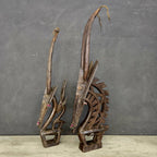 BAMBARA CHIWARA HEADDRESS (MALI) PAIR 100H