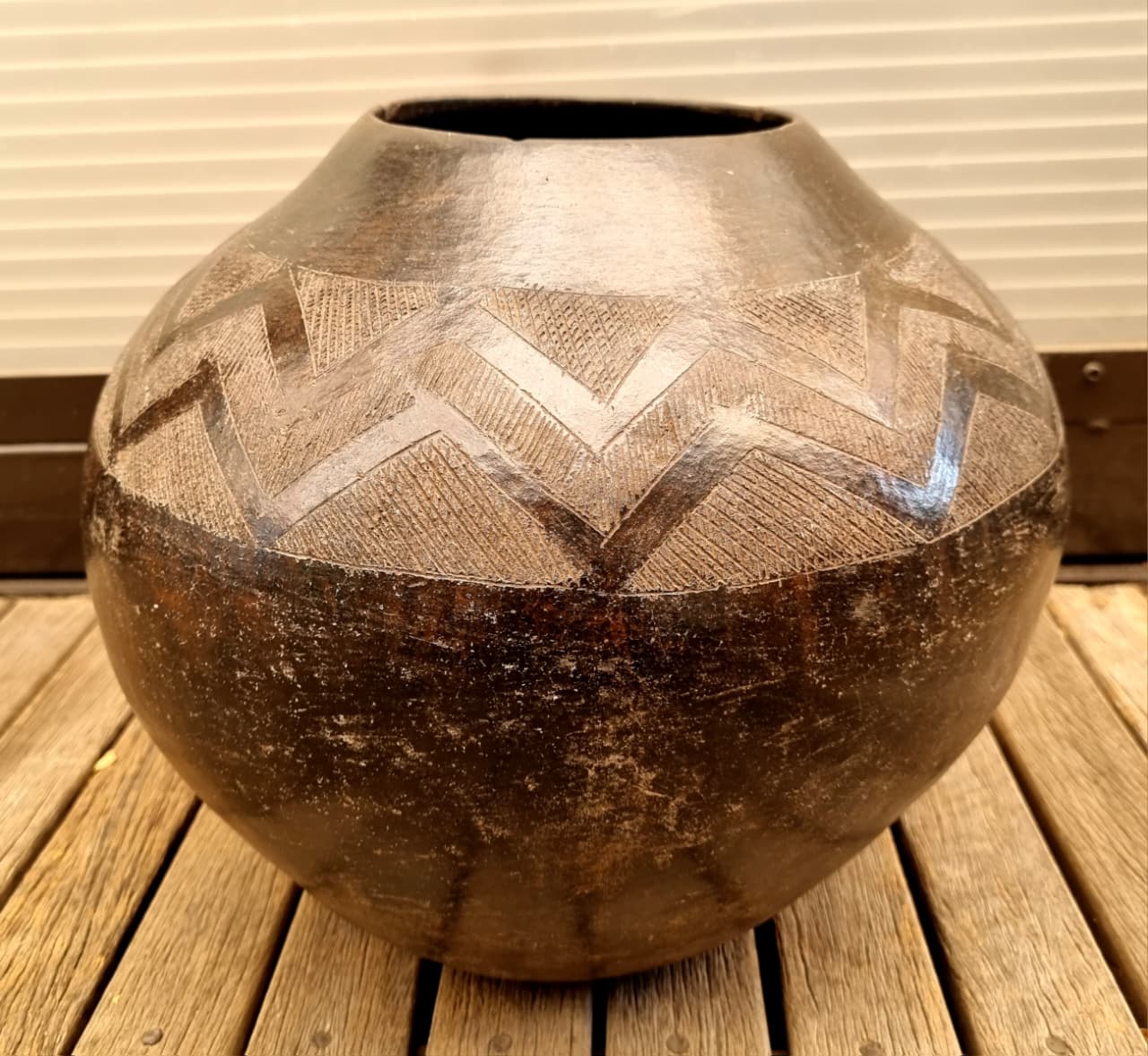 ZULU UKHAMBA POT (SOUTH AFRICA) H34 D34
