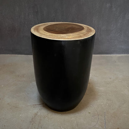 BALINESE SIDE-TABLE (INDONESIA) KETTLE 32L 32W 45H BLK/NAT