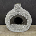 DONUT VASE (SOUTH AFRICA) BEADED LRG BOXED