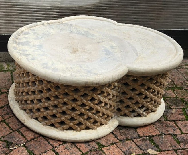 BAMILEKE SIDE-TABLE (CAMEROON) CUSTOM 98L 78W 43H COL