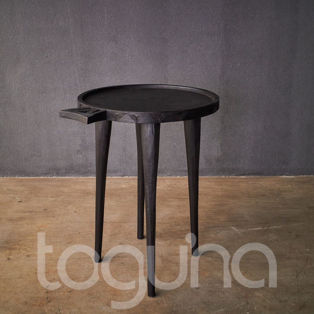 COFFEE SIDE-TABLE (SOUTH AFRICA) SML 35D 60H DARK
