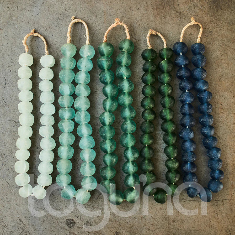 RECYCLED GLASS BEAD (GHANA) XL OPAQUE