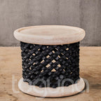 BAMILEKE STOOL/SIDE-TABLE (CAMEROON) 50D 43H CUSTOM