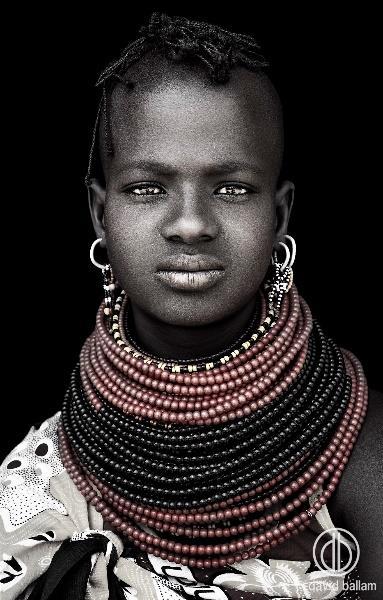 DAVID BALLAM FRAMED PRINT TURKANA 8 80L 120H