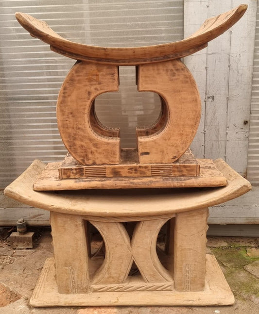 ASANTI STOOL (GHANA) LRG