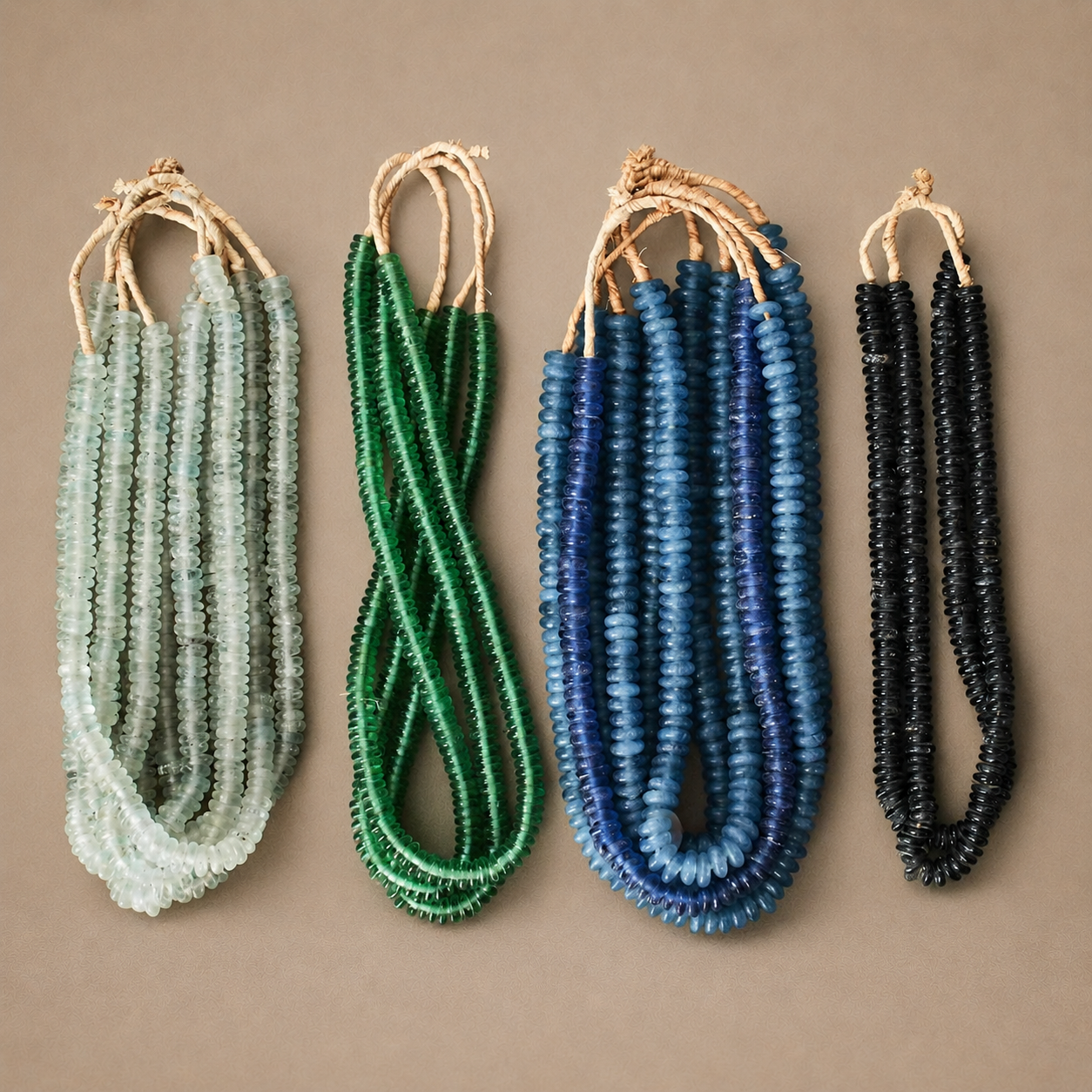 GLASS BEAD (GHANA) DONUT