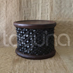 BAMILEKE STOOL/SIDE-TABLE (CAMEROON) 50D 43H DARK