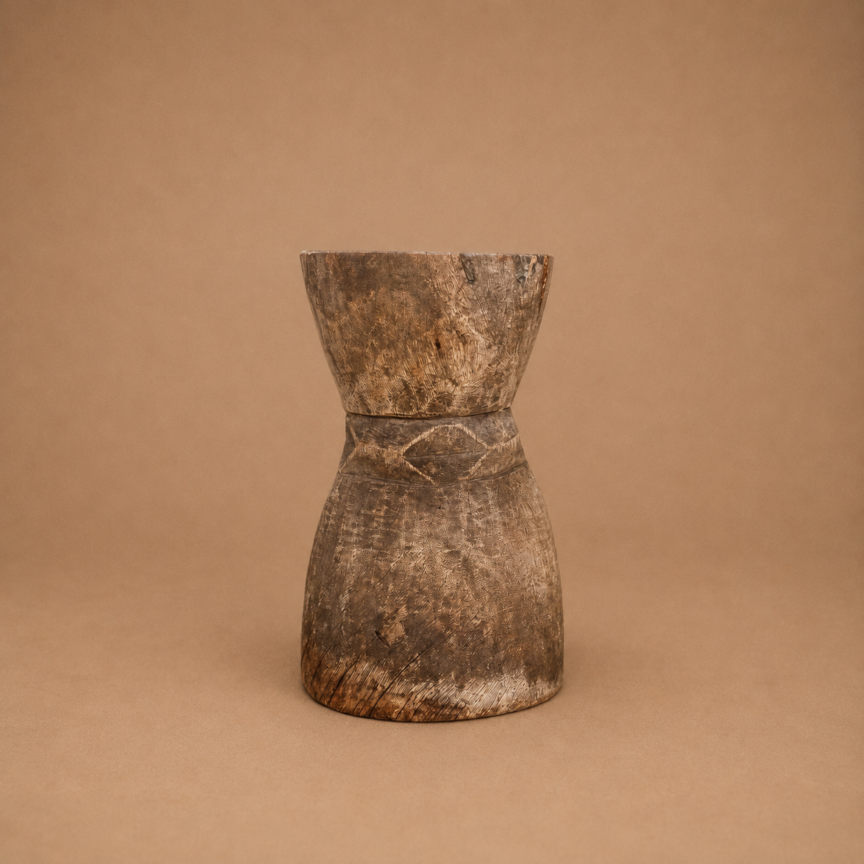 MAKONDE GRAIN MORTAR/SIDE-TABLE (TANZANIA) 44H NAT