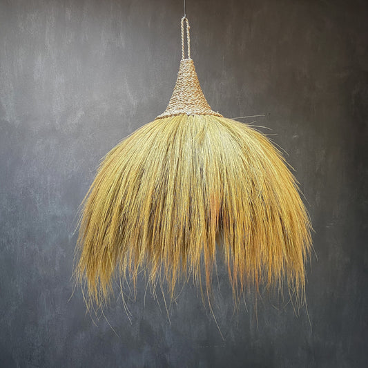 GRASS LAMPSHADE (INDONESIA) HAT 65L 65W 90H NAT