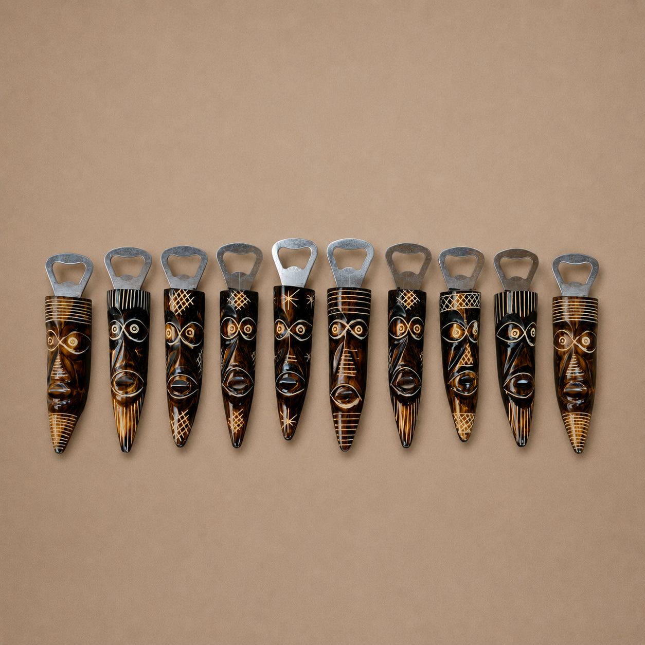 BOTTLE OPENER KENYA BONE BROWN