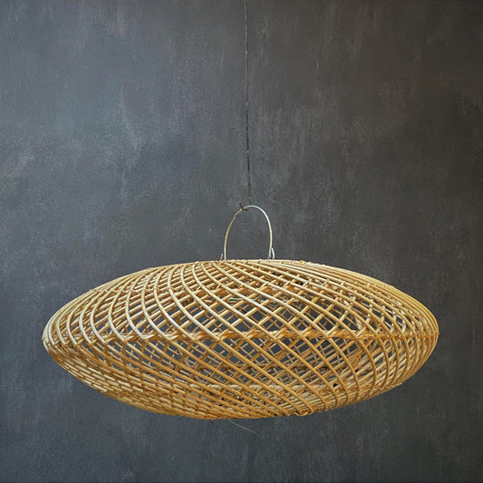 RATTAN LAMPSHADE (INDONESIA) UFO 50L 50W 25H NAT