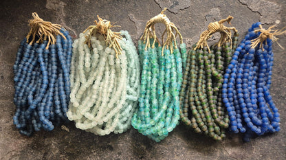 RECYCLED GLASS BEAD (GHANA) SML