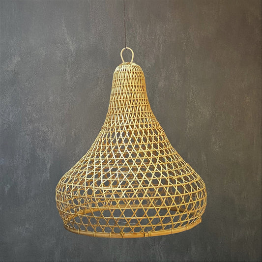 BAMBOO LAMPSHADE (INDONESIA) MINARET 50L 50W 60H NAT