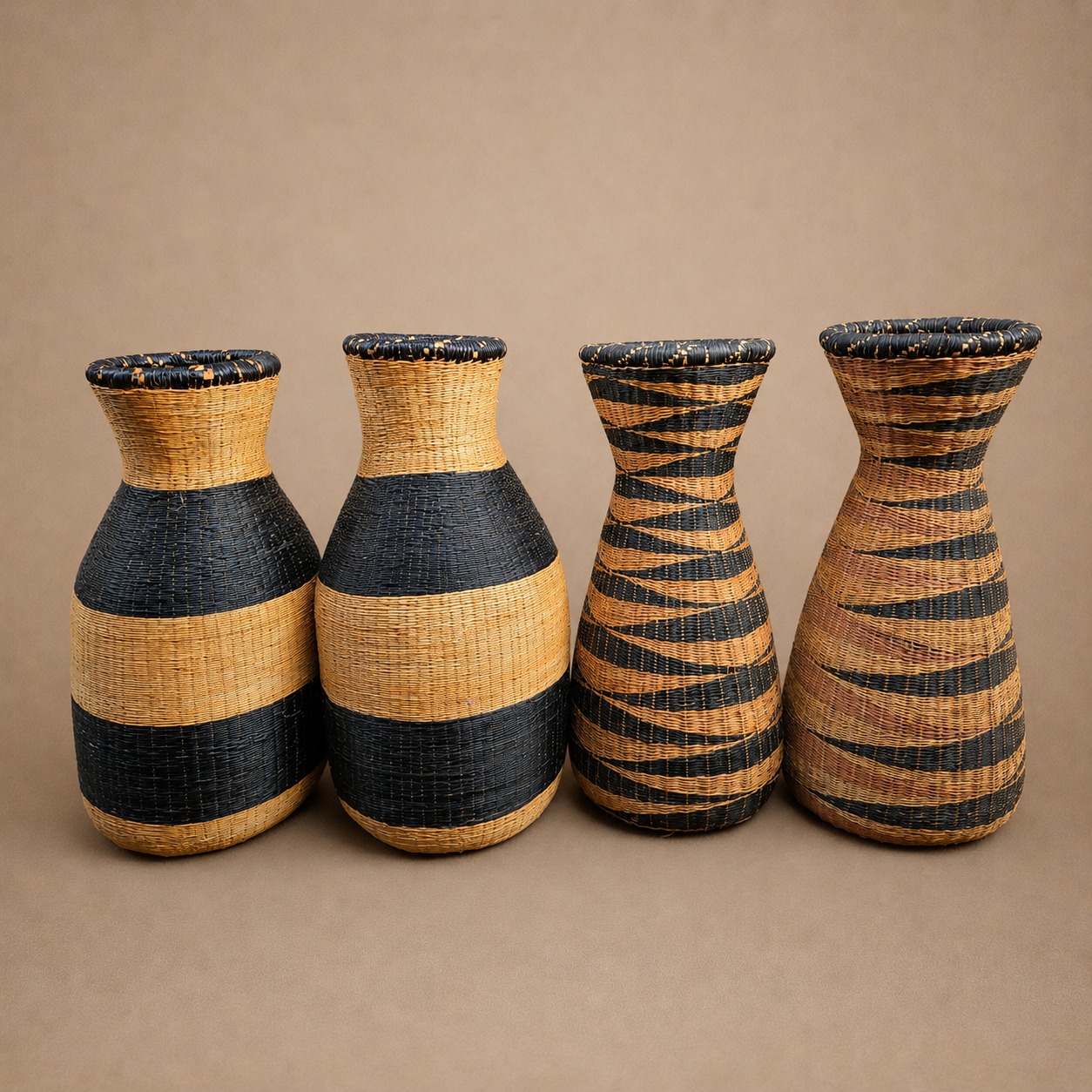 TUTSI VESSEL BASKET (RWANDA) 32H