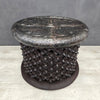 BAMILEKE TABLE (CAMEROON) 60D 43H DARK +METAL TOP