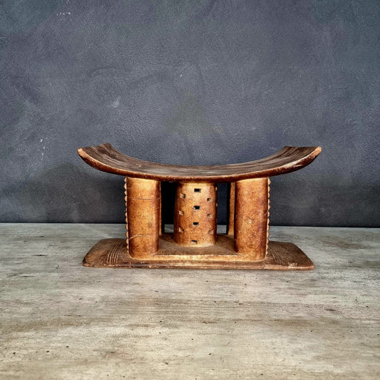 ASANTI STOOL (GHANA) M-SML