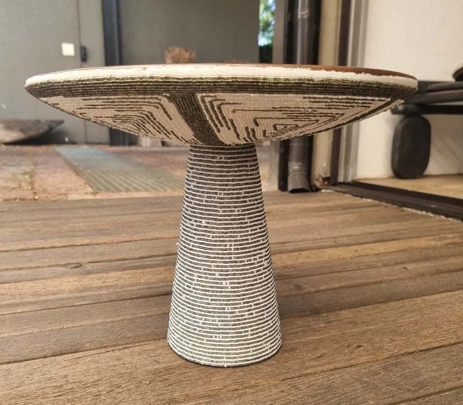 BLOOM PLATTER (SOUTH AFRICA) BEADED LRG