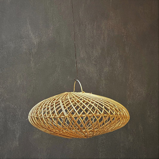 RATTAN LAMPSHADE (INDONESIA) UFO 40L 40W 25H NAT