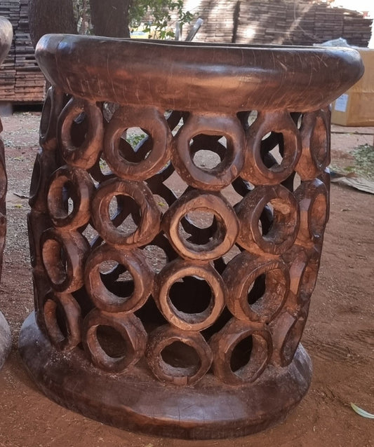 STOOL/SIDE-TABLE (CAMEROON) 50D 60H
