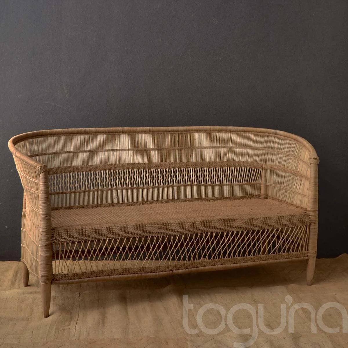 CHAIR 3 SEATER (MALAWI) 165L 60W 87H NAT