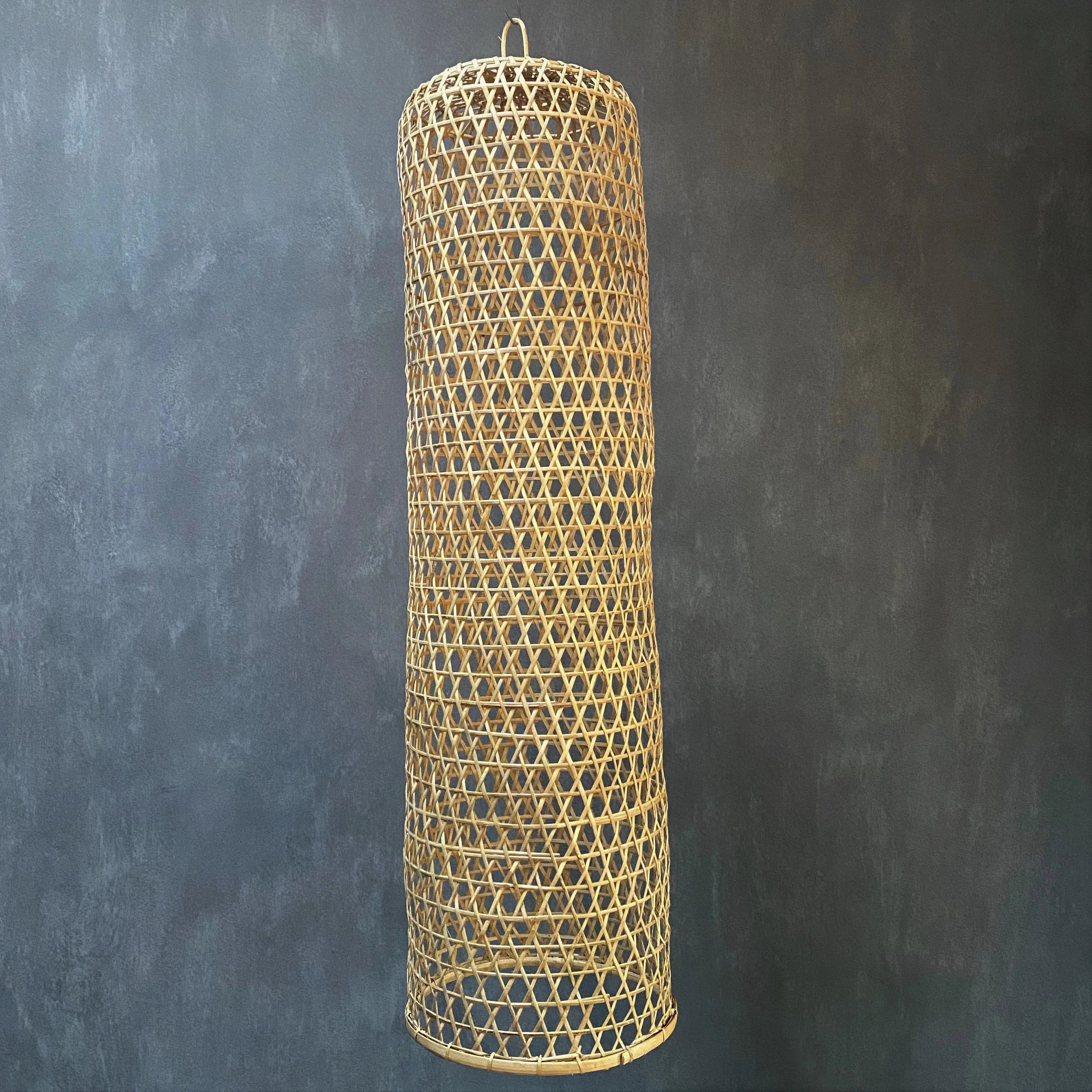 BAMBOO LAMPSHADE (INDONESIA) PIPE 30L 30W 115H NAT