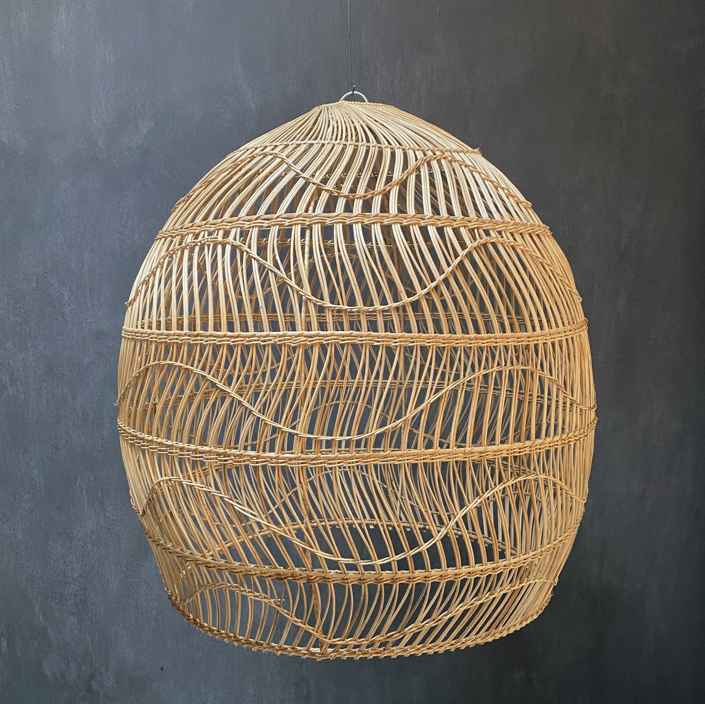 RATTAN LAMPSHADE (INDONESIA) BELL 50L 50W 75H NAT