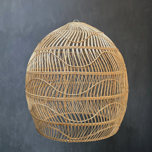 RATTAN LAMPSHADE (INDONESIA) BELL 50L 50W 75H NAT